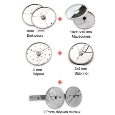 Pack 6 disques Restauration Traiteur ROBOT COUPE ref. 1929WF
