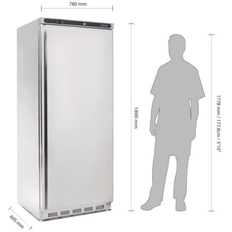 Armoire réfrigérée positive inox 600 litres POLAR