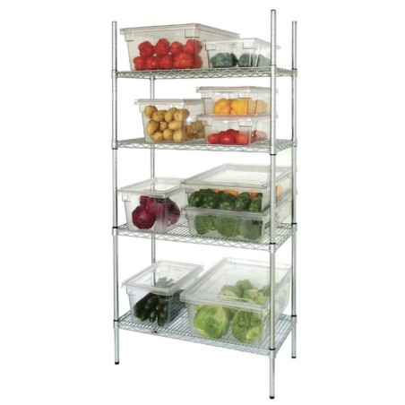 Etagère modulaire 4 niveaux 1220 x 457 mm VOGUE