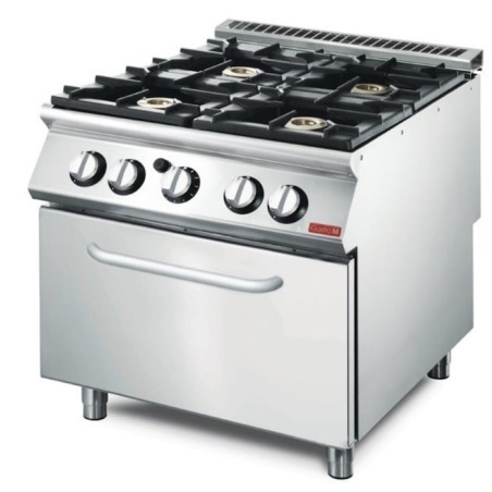 Fourneau série 700 - 4 feux sur four gaz GASTRO M Fourneau série 700 - 4 feux sur four gaz GASTRO M