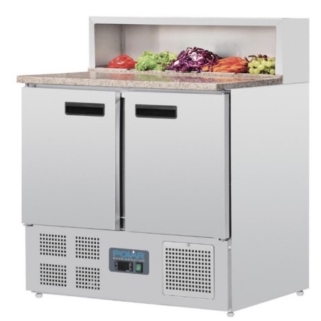 Table pizzaiolo 2 portes + saladette POLAR