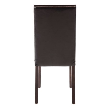 Chaises en simili cuir noir BOLERO (lot de 2)