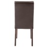 Chaises en simili cuir marron foncé BOLERO (lot de 2) Chaises en simili cuir marron foncé BOLERO (lot de 2)