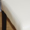Chaises en simili cuir crème BOLERO (lot de 2) Chaises en simili cuir crème BOLERO (lot de 2)