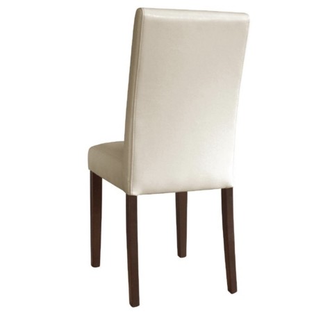 Chaises en simili cuir crème BOLERO (lot de 2)