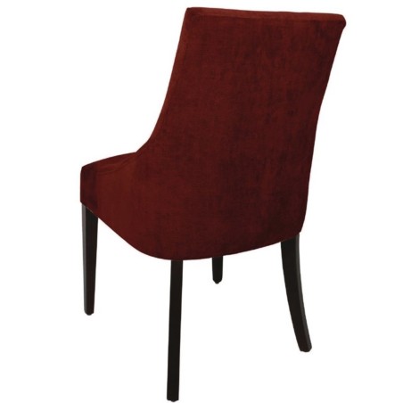 Chaise tendance en tissus rouge BOLERO (lot de 2)