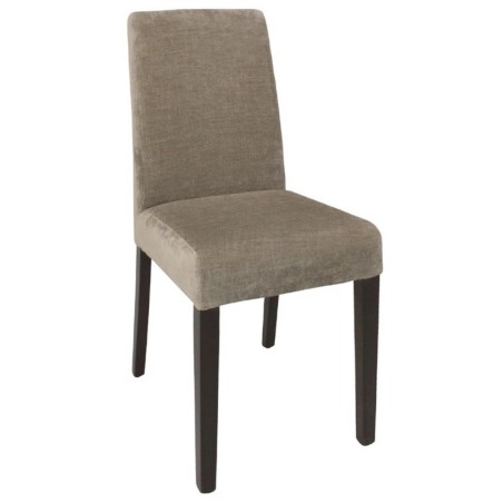 Chaise en tissus beige BOLERO (lot de 2) Chaise en tissus beige BOLERO (lot de 2)