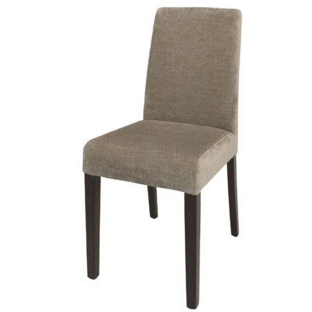 Chaise en tissus beige BOLERO (lot de 2) Chaise en tissus beige BOLERO (lot de 2)