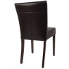 Chaise moderne simili cuir marron foncé BOLERO (lot de 2) Chaise moderne simili cuir marron foncé BOLERO (lot de 2)