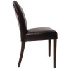 Chaise moderne simili cuir marron foncé BOLERO (lot de 2) Chaise moderne simili cuir marron foncé BOLERO (lot de 2)