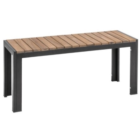 Bancs acier/acacia 100 cm BOLERO (lot de 2)