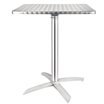 Table inox/alu pliable 60 x 60 cm BOLERO