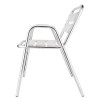 Fauteuils alu empilables BOLERO (lot de 4) Fauteuils alu empilables BOLERO (lot de 4)
