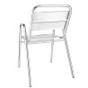 Fauteuils alu empilables BOLERO (lot de 4) Fauteuils alu empilables BOLERO (lot de 4)