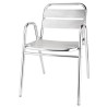 Fauteuils alu empilables BOLERO (lot de 4) Fauteuils alu empilables BOLERO (lot de 4)