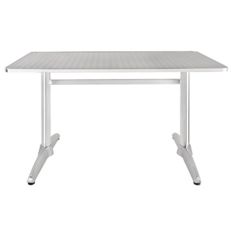 Table 120 x 60 cm inox/alu BOLERO