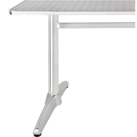 Table 120 x 60 cm inox/alu BOLERO