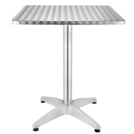 Table 60 x 60 cm alu/inox BOLERO