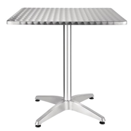 Table inox/alu 70 x 70 cm BOLERO