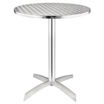 Table inox/alu Ø 80 cm BOLERO