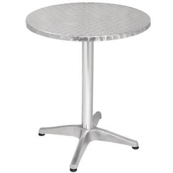 Table inox/alu Ø 60 cm BOLERO