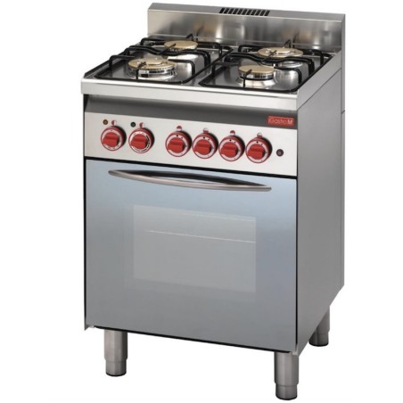 Fourneau série 600 - 4 feux sur four électrique GASTRO M Fourneau série 600 - 4 feux sur four électrique GASTRO M