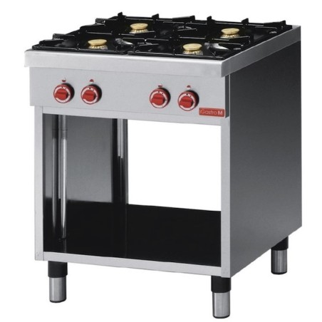 Table de cuisson série 650 sur support - 4 feux GASTRO M