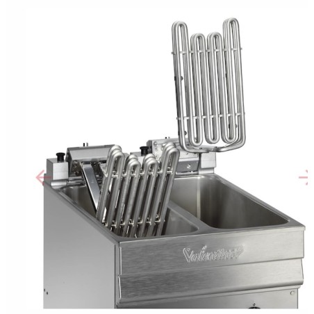 Friteuse 400V 2x9 litres sur meuble VALENTINE