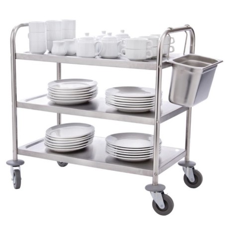 Chariot de service 3 tablettes L VOGUE