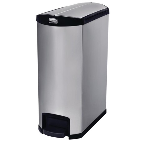 Poubelle inox 90 litres pédale latérale RUBBERMAID