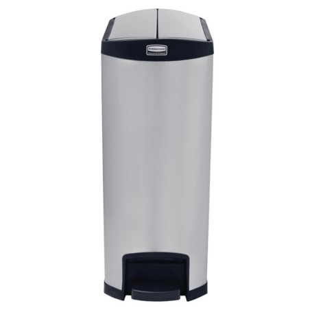 Poubelle inox 90 litres pédale latérale RUBBERMAID