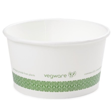 Bols à soupe ou à glace compostables + PLA (x500) VEGWARE