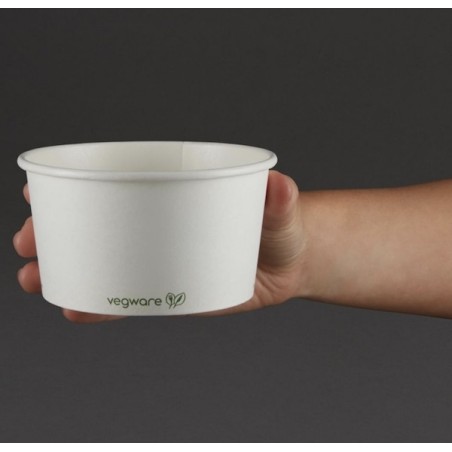 Bols à soupe ou à glace compostables + PLA (x500) VEGWARE