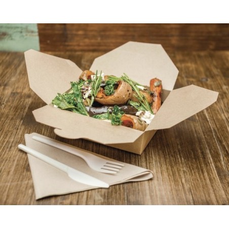 Barquette à salade compostable Kraft + PLA (x300) VEGWARE 