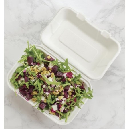 Barquette repas compostable en bagasse (x200) VEGWARE