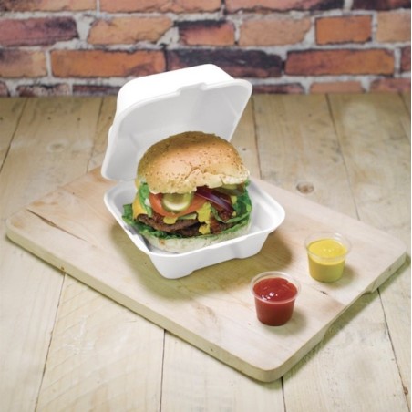 Boite à Hamburger Bagasse compostable (x500) VEGWARE