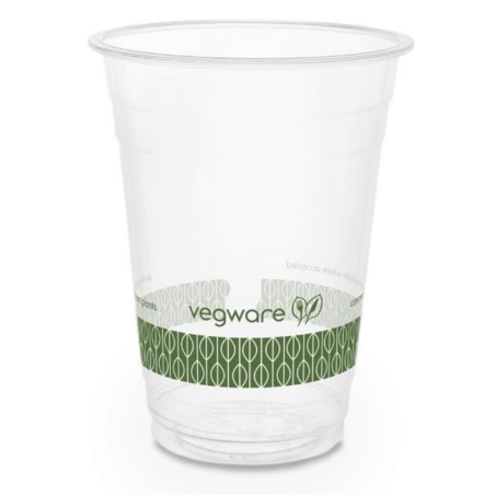 Gobelets transparents 45,5 cl froid compostables PLA (x1000) VEGWARE