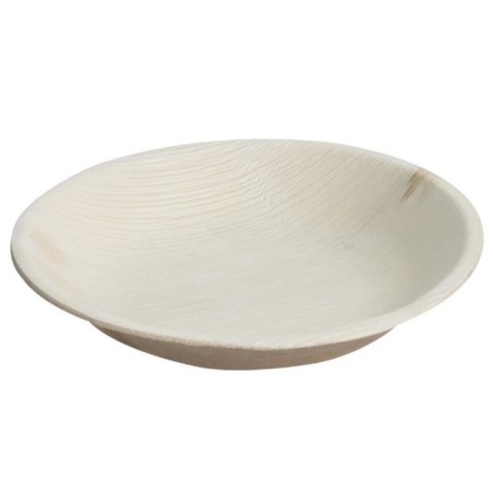 Assiette creuse ronde compostable en feuilles de palmier (x100) FIESTA GREEN 