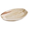 Grande assiette plate ovale compostable en feuille de palmier (x100) FIESTA GREEN Grande assiette plate ovale compostable en feuille de palmier (x100) FIESTA GREEN