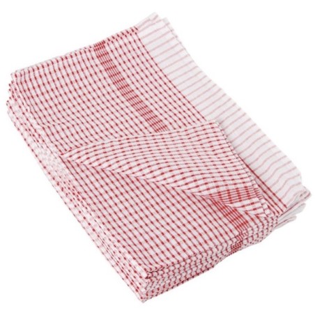 Torchon Wonderdry rouge (lot de 10) VOGUE