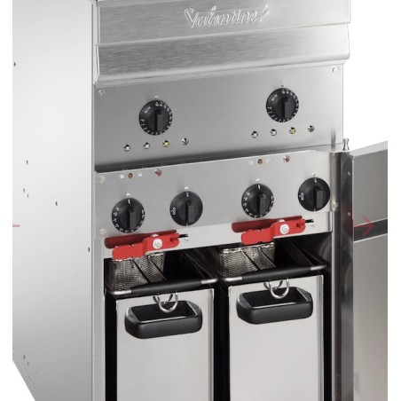 Friteuse 400V 2x9 litres sur meuble VALENTINE