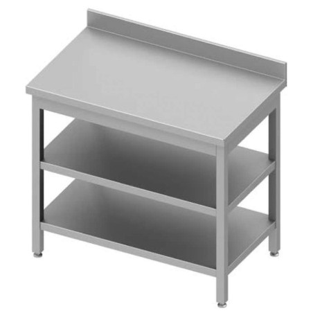 Table inox avec double étagère P600 STALGAST