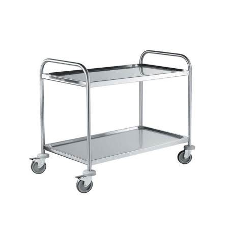 Chariot plancha inox XXL haute résistance 