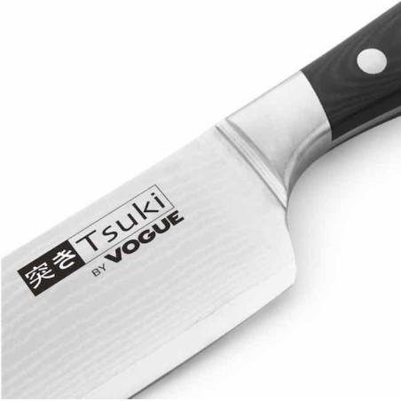 Couteau de cuisine Santoku 180 mm (lame large) série 7 Tsuki VOGUE