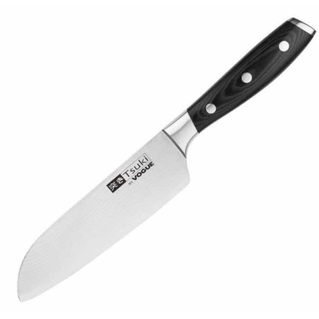 Couteau de cuisine Santoku 180 mm (lame large) série 7 Tsuki VOGUE