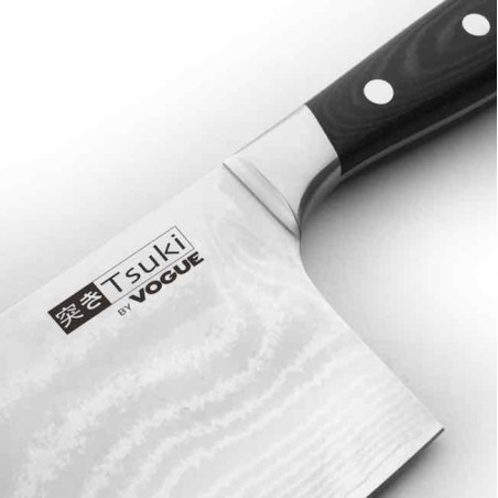 Couteau de cuisine Santoku 190 mm (lame couperet) série 7 Tsuki VOGUE