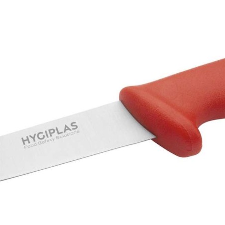 Couteau à filet 150 mm rouge HYGIPLAS