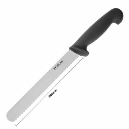 Couteau à pain 205 mm noir HYGIPLAS