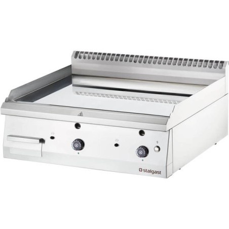 Fry-Top gaz naturel acier chromé 80x70x1 cm STALGAST ref. 9737110 Fry-Top gaz naturel acier chromé 80x70x1 cm STALGAST ref. 9737110