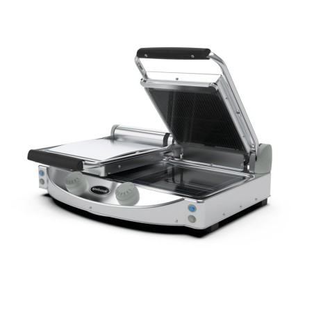 Grill panini vitro double rainuré manuel SPIDOCOOK ref. SP020R